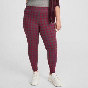 Torrid 0 plaid full length leggings